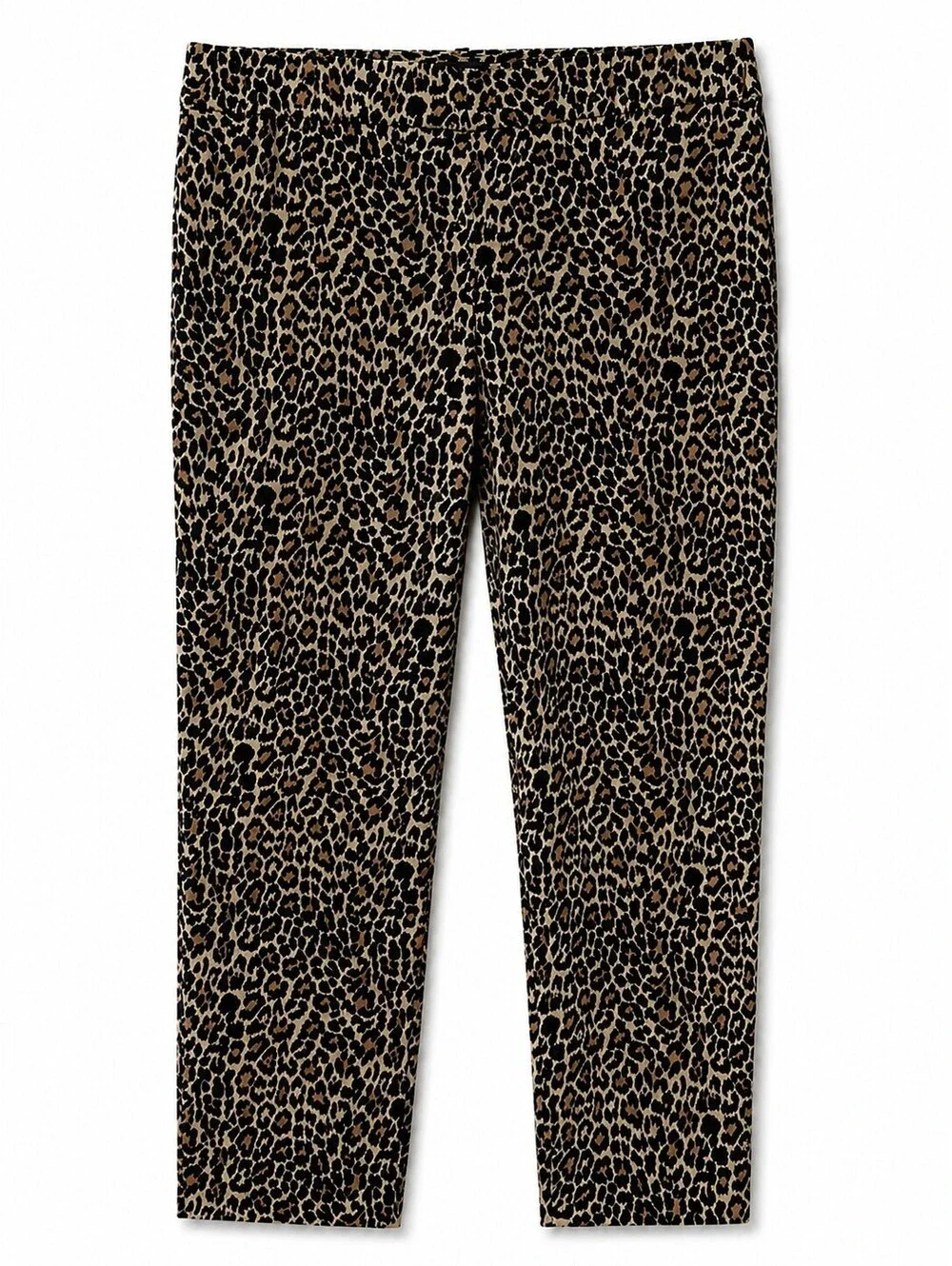 J.Crew Winnie Leopard Print Ankle Pants Stretch Cotton Size 8